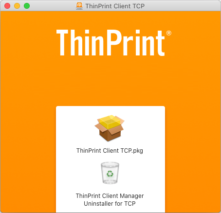 Uninstalling the ThinPrint Client