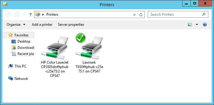the same printers are now connected in the session by cps47