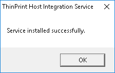 Host Integration Service registered as a Windows service