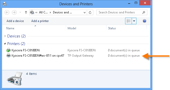 Printer on the workstation connected by AutoConnect