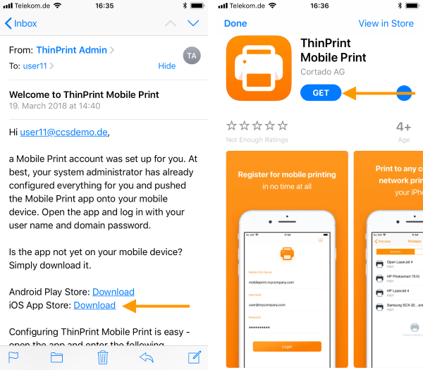 Download Mobile Print app
