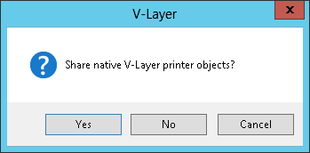 Also share the native printer object(s)?