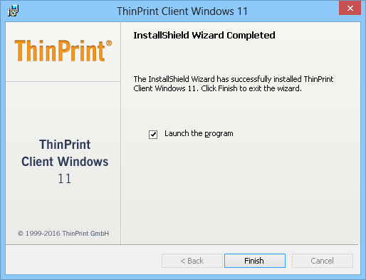 ThinPrint Client installer: finished successfully 