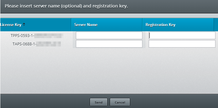  enter the registration key