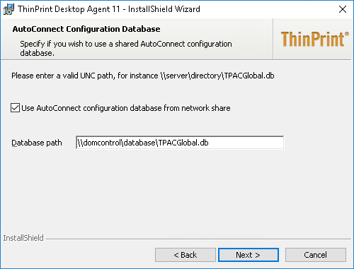  Desktop Agent installer: AutoConnect settings