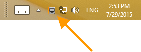 ThinPrint Client in the task bar