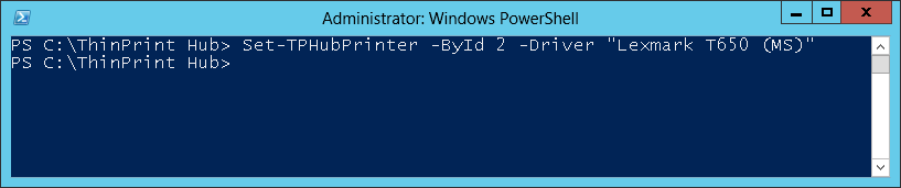  assigning a driver to an existing printer