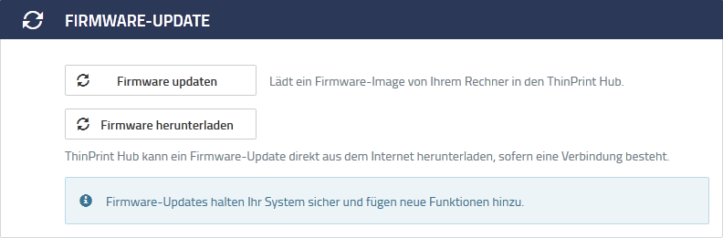 Firmware-Update einleiten