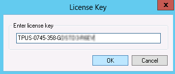  entering a license key